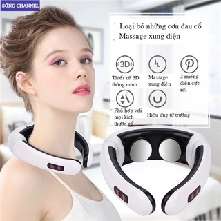 Máy Massage cổ Xung Điện - Máy Massage Cổ Xung Điện Trị Liệu Giúp Giảm Đau Cổ Điện Từ KL-5830