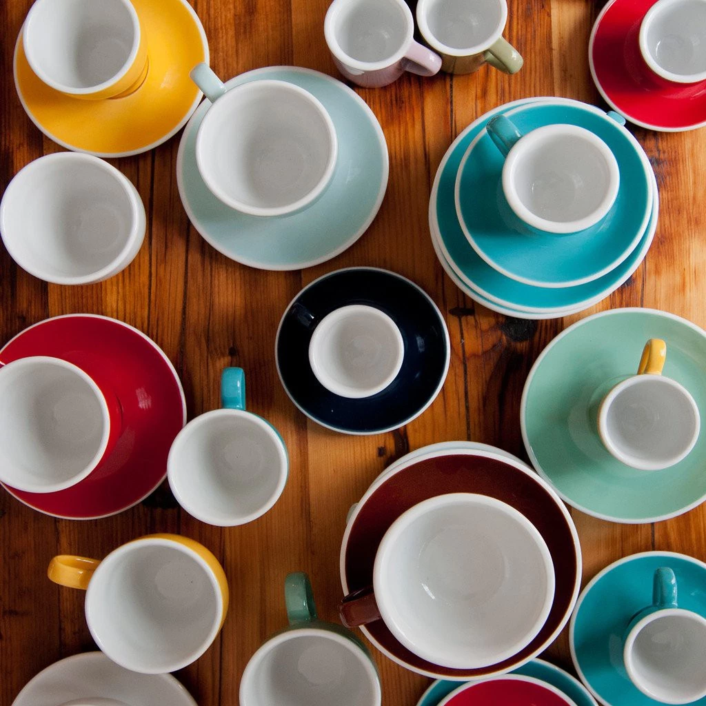 Ly Cốc Sứ Cà Phê Egg 150ml Flat White Cup & Saucer (Màu Cơ Bản) - Loveramics