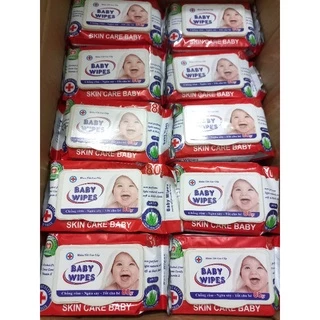 HỎA TỐC [ Thùng 50 Gói ] Khăn ướt cao cấp BaBy wipes 80g.