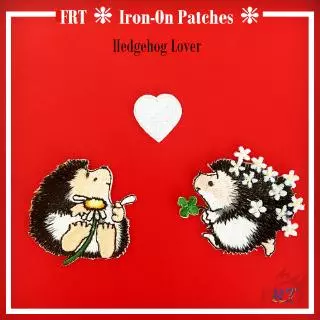 ☸ Animals - Hedgehog Lover Patch ☸ 1Pc Diy Sew on Iron on Badge Patches（Lover - Series 06）