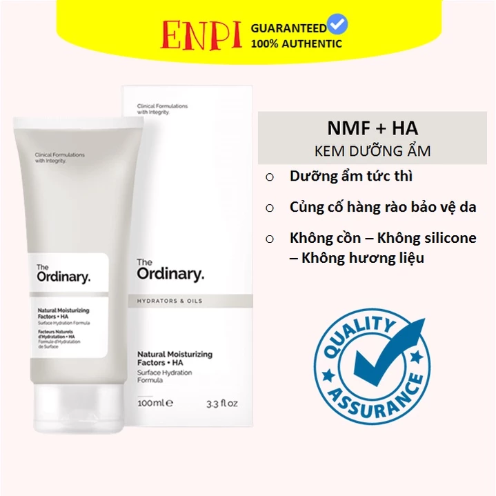 Kem dưỡng Natural Moisturizing Factors + HA - The Ordinary