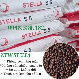 CÁM CÁ KOI NEW STELLA 42% ĐẠM - GÓI 1KG TĂNG TRƯỞNG, THƠM VÀ KHÔNG CÒN ĐEN HẠT