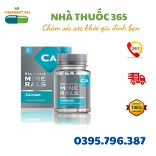 [ Bổ sung canxi hỗ trợ xương ] Thực phẩm bảo vệ sức khỏe Essential Minerals Calcium – 60 viên/lọ