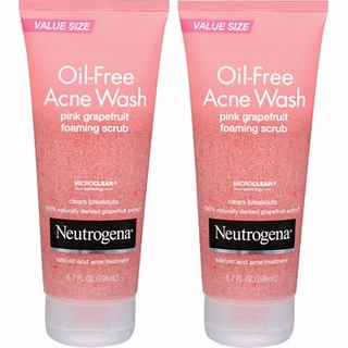 Sữa rửa mặt ngừa mụn Neutrogena Oil Free Acne Wash Pink Grapefruit foaming scrub