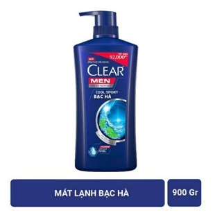 Dầu Gội Clear Men Mát Lạnh Bạc Hà 900g.