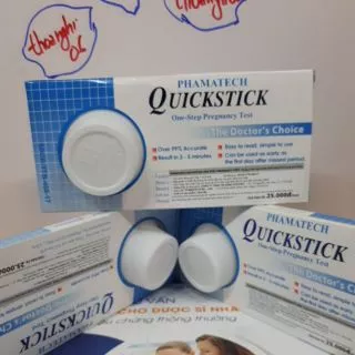 Combo 3 que thử thai QuickStick chính hãng : sản xuất tại Mỹ