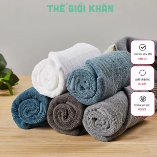 [SIÊU RẺ] Khăn mặt sợi cotton, bông mềm, thấm nước 30x50cm