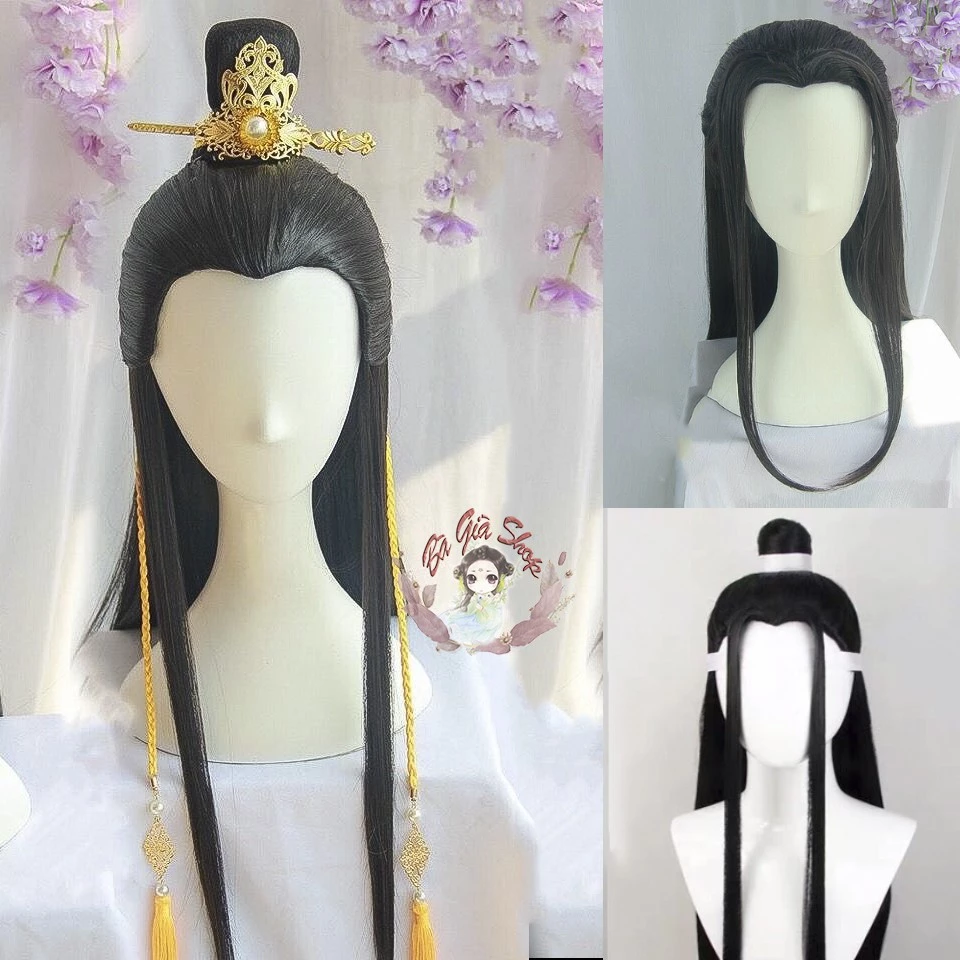 Tóc giả  wig cosplay cổ trang nam