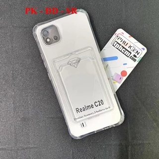 Ốp Lưng Realme C11 2021 - C20 - C20A Dẻo Trong Chống Sốc Đựng Card