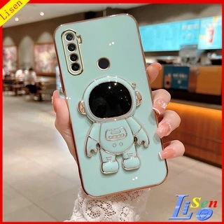 ốp điện thoại realme 5i Ốp Điện Thoại Họa Tiết Phi Hành Gia Kèm Giá Đỡ Cho Realme 5 pro 5i 5S C3 C15 C12 C35 C30 6 6 pro yhy