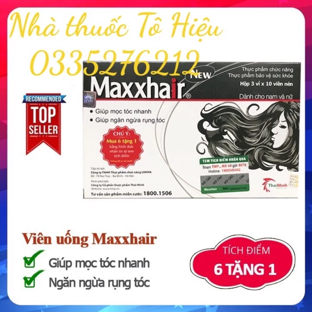 Maxxhair (Chính hãng)- Mọc tóc nhanh, ngăn ngừa rụng tóc