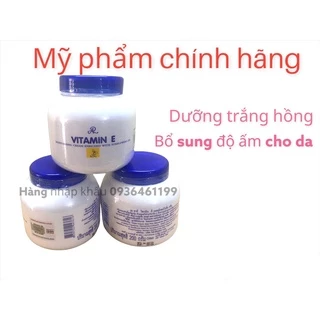 Kem dưỡng ẩm vitamin E Thái lan, kem vitamin e Thái lan nắp xanh chính hãng 200g