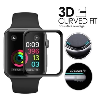 Kính Cường Lực Viền Cong 3d Bảo Vệ Màn Hình Đồng Hồ Thông Minh apple watch series 9 / 8 / 7 / se / 6 / 5 / 4 / 3 / 2 / 1