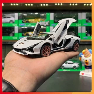 Mô hình xe Lamborghini Sian FKP tỉ lệ 1:32 hãng XHD màu trắng