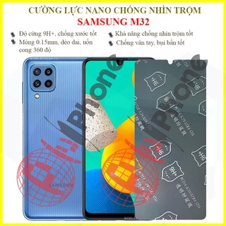 Dán chống nhìn trộm Samsung M32 - Dán cường lực dẻo nano 9H+