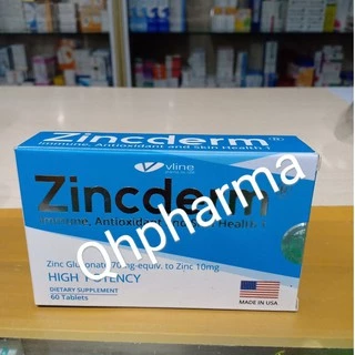 Viên uống ZINCDERM hộp 60 viên hỗ trợ đẹp da,tóc