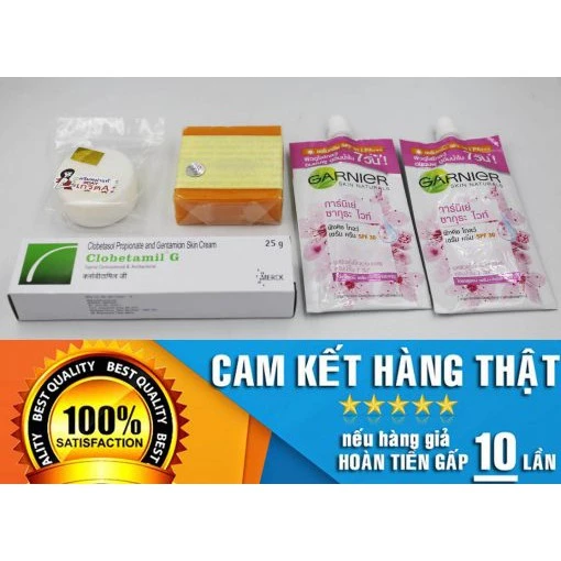 Bộ XÓA Nám Tàn Nhang Clobetamil G Thái Lan dưỡng hồng mới