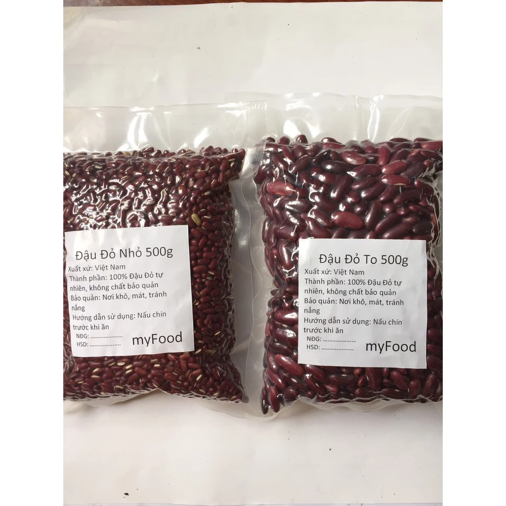 1kg Đỗ đỏ / Đậu đỏ hạt nhỏ - hạt to / Xích tiểu đậu