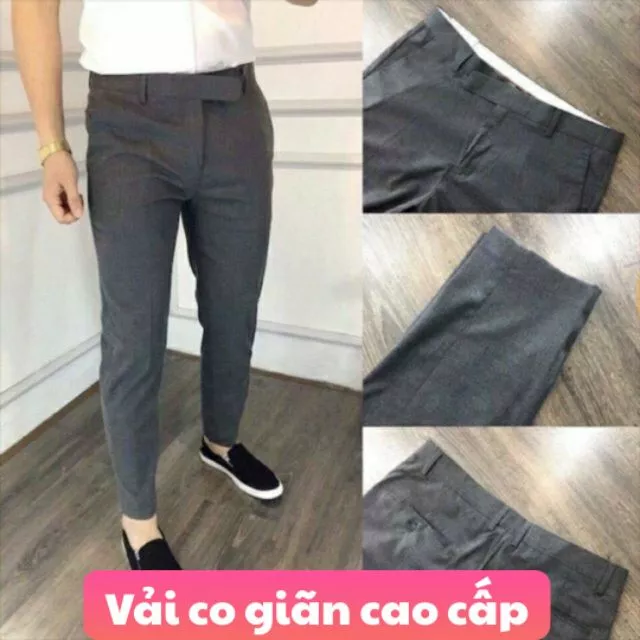 Quần tây nam Hàn Quốc ống côn co giãn cao cấp ( Có size lớn )