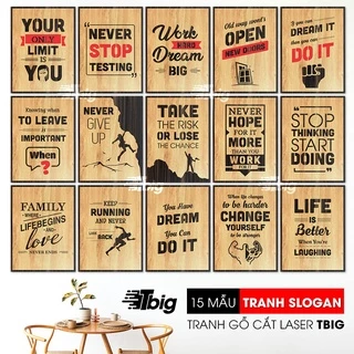 [Mẫu Mới] Tranh slogan tiếng anh trang trí văn phòng làm việc tạo động lực cho nhân viên 30x40cm