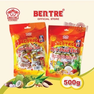 Kẹo dừa Dẻo 6 Vị chính hiệu Hai Tỏ Bến Tre Túi 500g