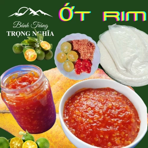 [150G] Ớt Rim Ăn Bánh Tráng Muối Tắc Trọng Nghĩa