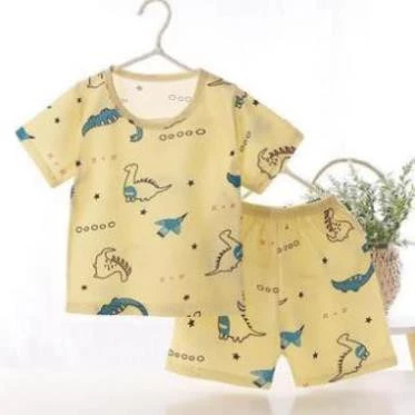 COMBO 5 [FREESHIP] BỘ COTTON THÔNG HƠI CỘC TAY CHO BÉ TRAI BÉ GÁI