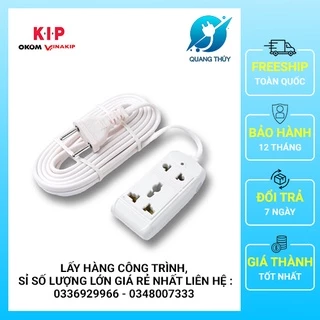 [TỔNG KHO] Ổ CẮM 2 LỖ LIỀN DÂY S11 10A 250V 2 mét 3 mét Vinakip