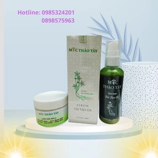 Combo Serum Tái tạo da Mộc Thảo Tây điều mụn đầu đen, mụn liti, mụn ẩn, mụn bọc, làm mờ vết thâm