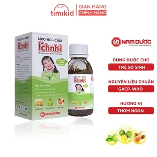 Siro ho cảm Ích Nhi chai 90ml hỗ trợ giải cảm, giảm ho, sổ mũi, tiêu đờm, cho trẻ sơ sinh, trẻ nhỏ, bà bầu, cho con bú