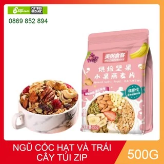 Ngũ cốc dinh dưỡng ăn liền hạt + trái cây (túi zip tiện lợi) 400G (E)