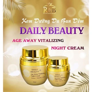 Kem dưỡng da ban đêm cao cấp Daily Beauty Age Away Vitalizing R&B, dưỡng trắng, mờ nám, giảm nếp nhăn, 50ml