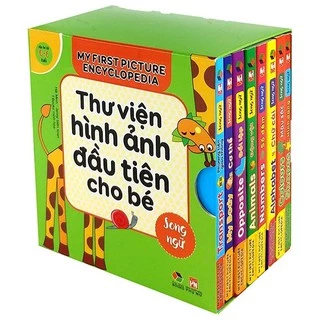 Sách - Bộ hộp thư viện hình ảnh đầu tiên cho bé (song ngữ anh việt )