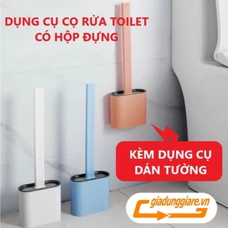 Dụng cụ cọ vệ sinh toilet nhà tắm chất liệu silicon mềm dẻo làm sạch mọi ngóc ngách khó cọ chùi rửa - giadunggiare.vn