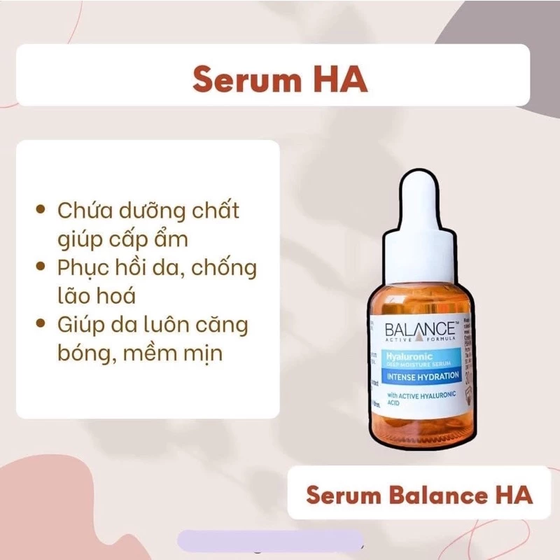 Serum Balance Hyaluronic Deep Moisture - Tính Chất Giữ Nước Giúp Da Căng Mọng 30ml