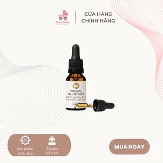 Vitamin D3 cho bé D3 K2 MK7 Đức Sunday Natural 20ml giúp hấp thụ canxi phát triển Chiều Cao tối ưu cho trẻ từ sơ sinh