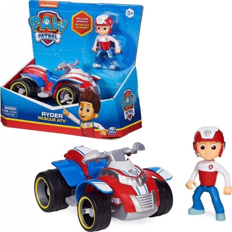 Đồ chơi Paw Patrol cơ bản gồm xe và đội trưởng Ryder