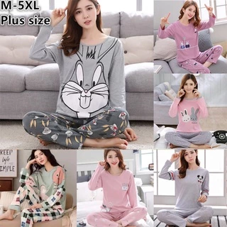 Bộ Đồ Ngủ Pijama plus size Lớn Cho Nữ