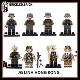 JG LÍNH ĐỨC THẾ CHIẾN 2 Đồ chơi Lắp ráp Minifigure Mô Hình Army Quân Đội kèm Phụ kiện cực chất