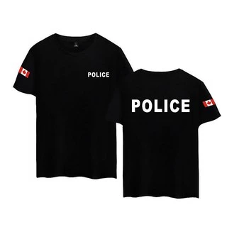 POLICE Áo Thun Unisex Tay Ngắn Size Lớn XXS-4XL 618A