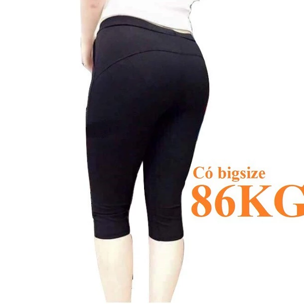 QUẦN LEGGING Lửng NÂNG MÔNG, Vải Thun cotton Rất Dày đẹp, có Bigsize cho người béo, người mập