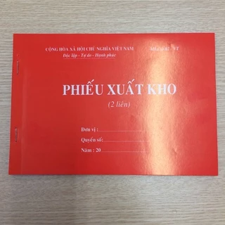 Phiếu xuất kho A5 2 liên (13x19cm)