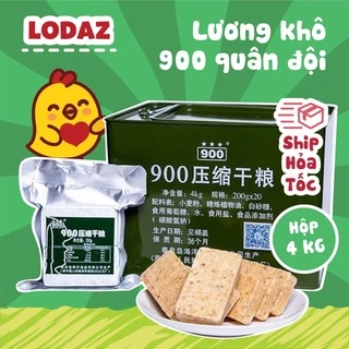 Lương khô quân đội 900 Ba Sao thùng sắt 4 kg