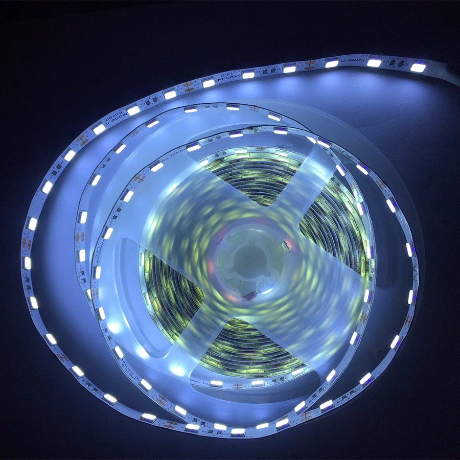 Cuộn led dây dán 12V 5054 cuộn 5m đơn sắc trắng vàng , dải đèn led siêu sáng cao cấp decor phòng