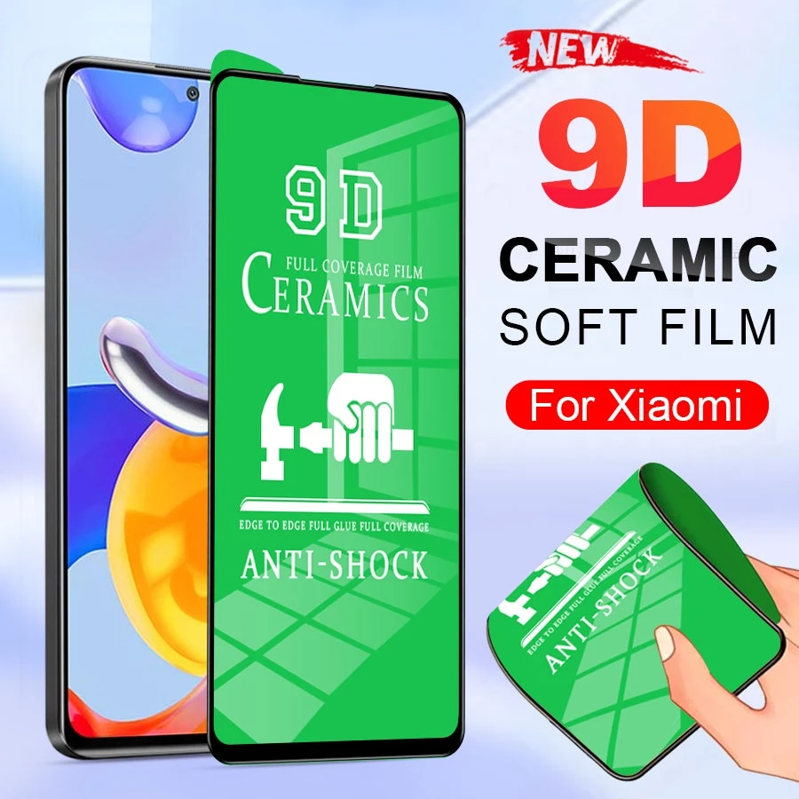 [không bao giờ vỡ] kính cường lực dẻo full màn Cho Xiaomi Mi 10T 11T 11 12 Lite Poco C40 M3 M4 F5 F3 F4 X3 X4 X5 X6 Pro Redmi Note 8 9 10 11 12 13 12S 9S 10S 9S 9A 9C 10A 10C 12C 13C