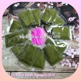 100g bột trà xanh nguyên chất handmade đắp mặt trắng da giảm mụn