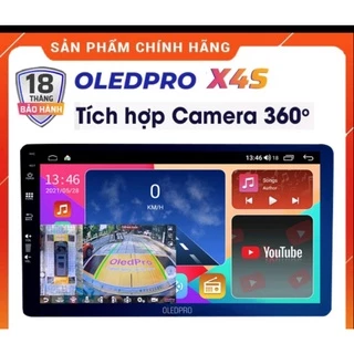 (Giá siêu rẻ) Màn Hình DVD Android Ô Tô OLED PRO X4s Tích Hợp Camera 360 9 inch Ram 4-32 Chip 8 tặng việtmap s2  Nhân