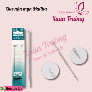 Que nặn mụn Malika 2 đầu không gỉ, loại đẹp