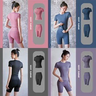 Bộ đồ tập Gym - Set quần lửng + áo tay ngắn mẫu mới Kenzi-20