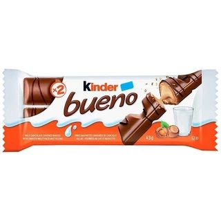 Bánh Chocolate Nhân Hạt Dẻ Kinder Bueno 43g (Gói 2 Thanh)